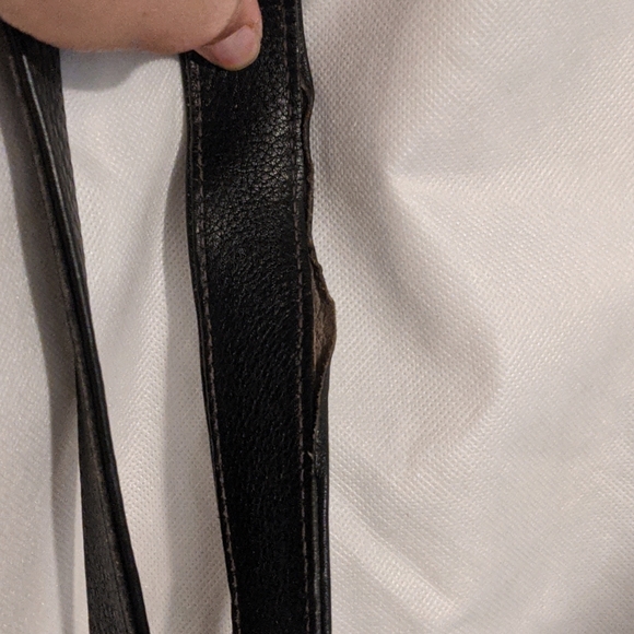 Vintage Coach black Pebbled leather shoulder bag - Picture 6 of 6